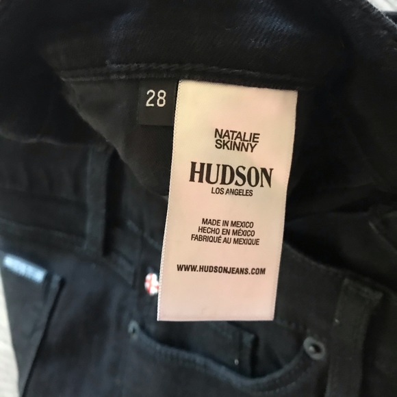 Hudson Denim Natalie Skinny Jeans in Black Women’s Sz. 28 - Picture 6 of 10